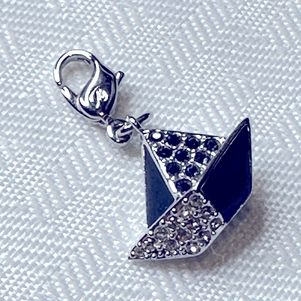 🛥️ Swarovski bracelet necklace charm silver sailboat boat